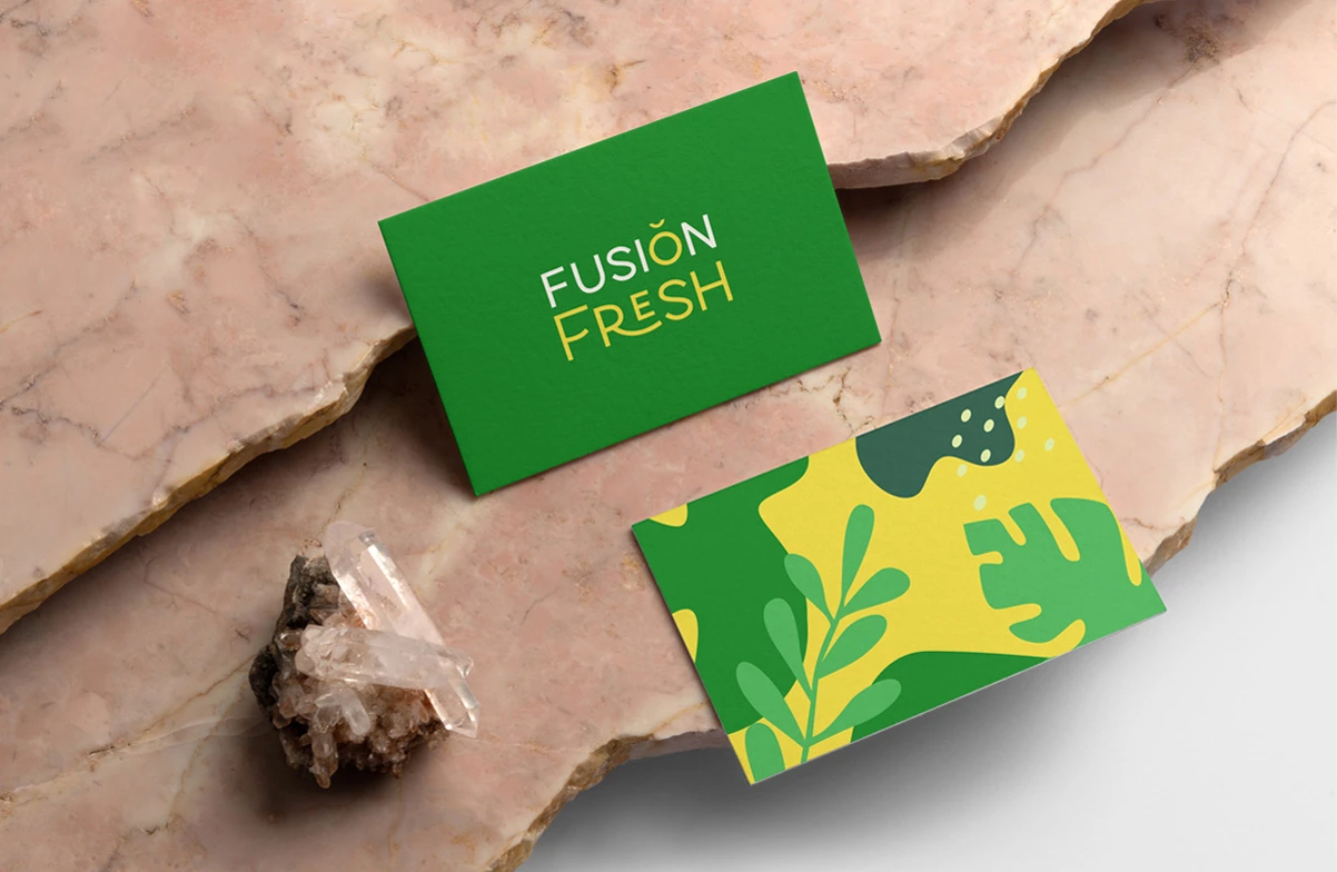 Fusion Fresh Business Cards